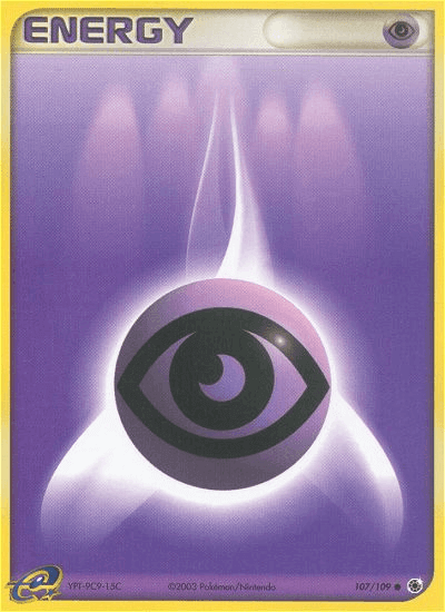 Psychic Energy (107/109) [EX: Ruby & Sapphire] card featuring a purple eye symbol.