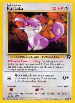 Rattata (66/82) [Team Rocket Unlimited] featuring its abilities and stats from the Team Rocket Unlimited set.