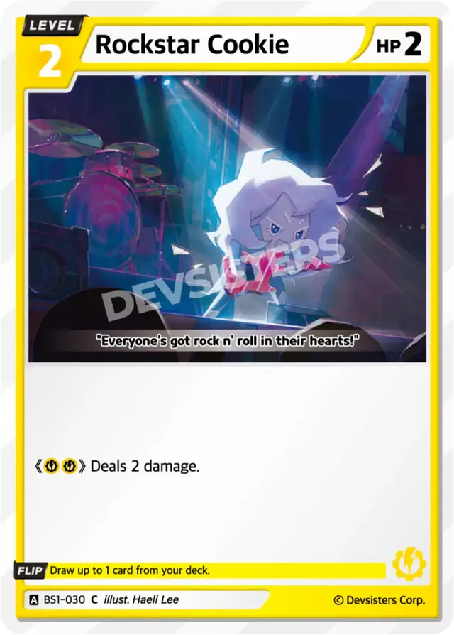 Rockstar Cookie BS1-030 C | Common Card featuring a unique design and abilities.