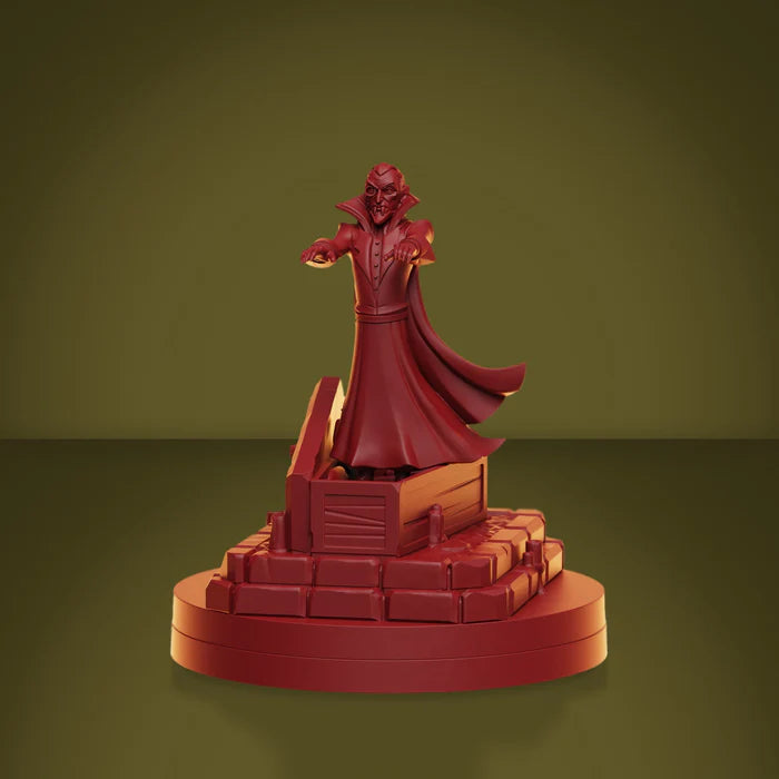 Close-up of Elvarg dragon miniature from RuneScape Kingdoms board game with detailed sculpt
