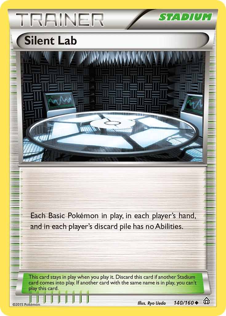 Silent Lab (140/160) [XY: Primal Clash] Stadium card featuring unique gameplay mechanics.