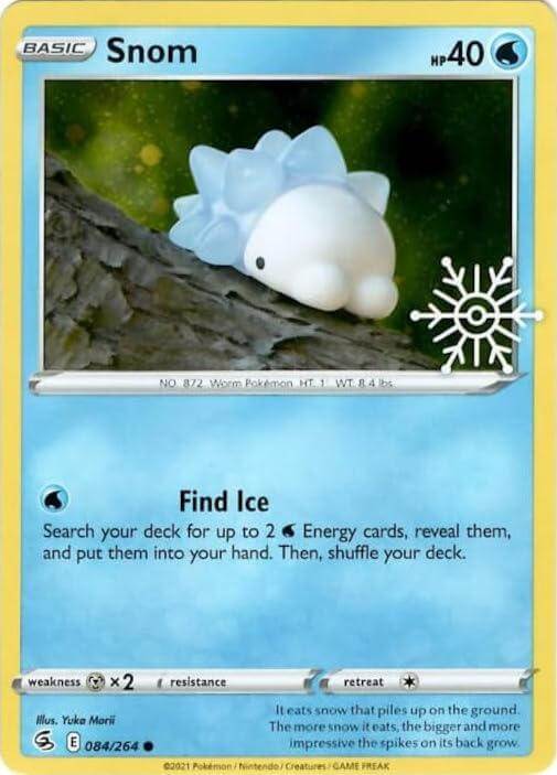 Snom (084/264) (Holiday Calendar) [Sword & Shield: Fusion Strike] featuring Water-type and common rarity.