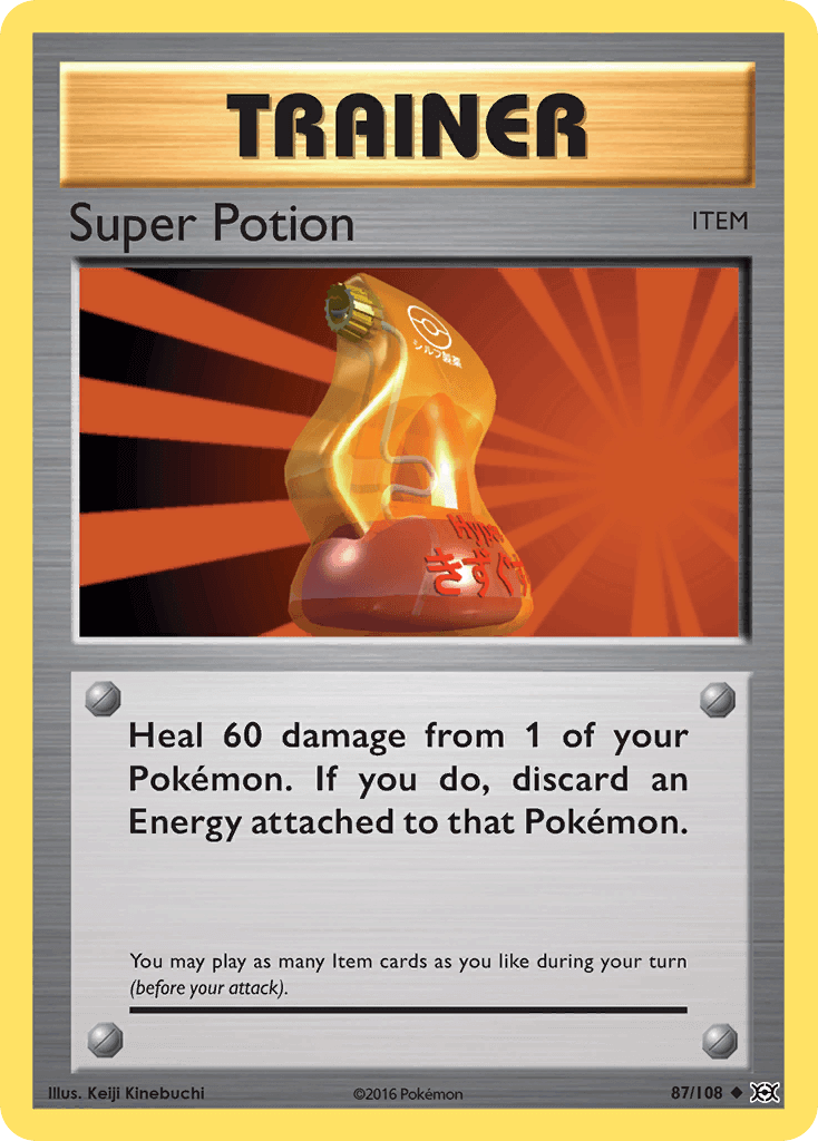 Image of Super Potion (87/108) [XY: Evolutions] card, an uncommon trainer item for Pokémon TCG.