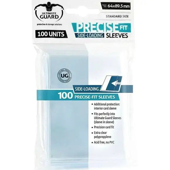 Precise-Fit Resealable Standard Size Sleeves (100-Pack) - Ultimate Guard Card Sleeves packaging image.