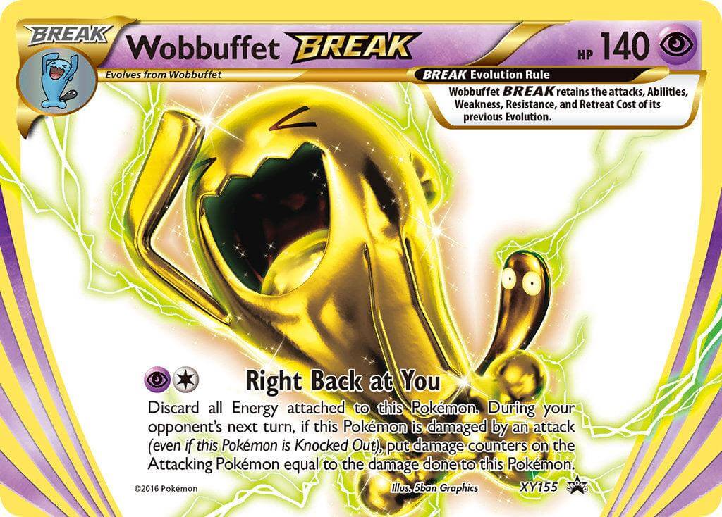 Wobbuffet BREAK (XY155) [XY: Black Star Promos] features vibrant artwork and unique abilities with Psychic type.