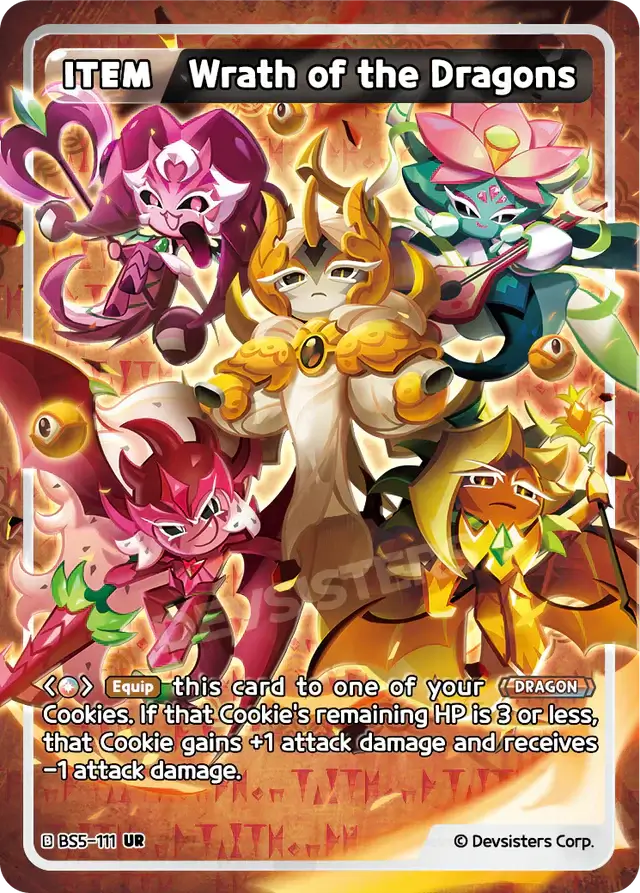 Wrath of the Dragons BS5-111 UR | Ultra Rare Card featuring colorful characters and abilities from the game.